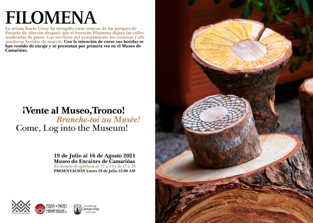 O encaixe de Camariñas vestirá as pezas de ‘Filomena’, a nova exposición de Rocío Utray