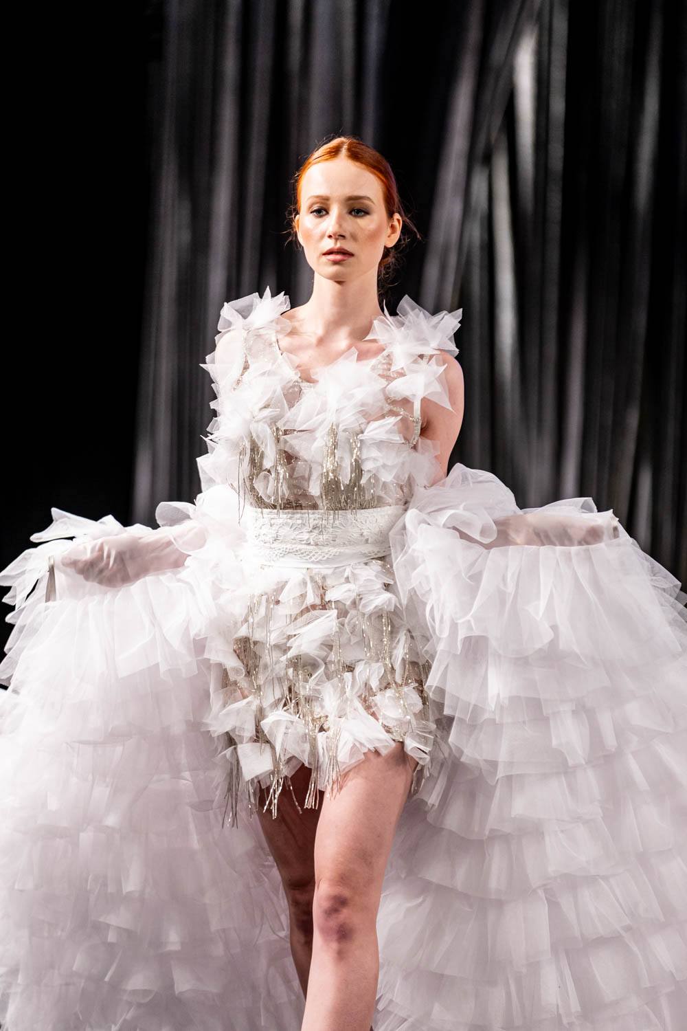 O Encaixe de Camariñas brilla con luz propia nas coleccións dos Grandes Deseñadores da Mostra 