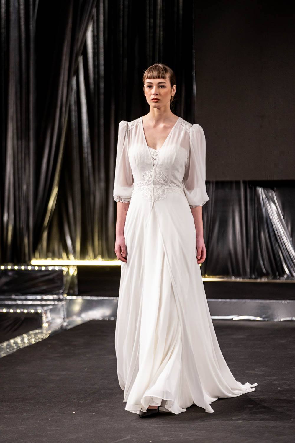 O Encaixe de Camariñas brilla con luz propia nas coleccións dos Grandes Deseñadores da Mostra 