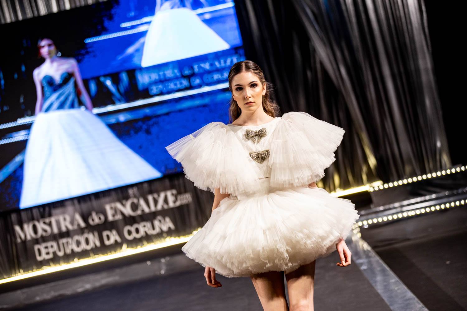 O Encaixe de Camariñas brilla con luz propia nas coleccións dos Grandes Deseñadores da Mostra 