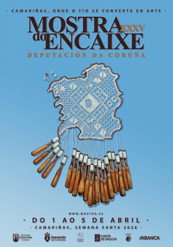 Cartel XXXV Mostra do Encaixe de Camariñas